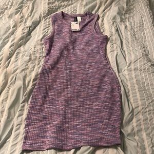 NWT Purple Bodycon Knit Dress